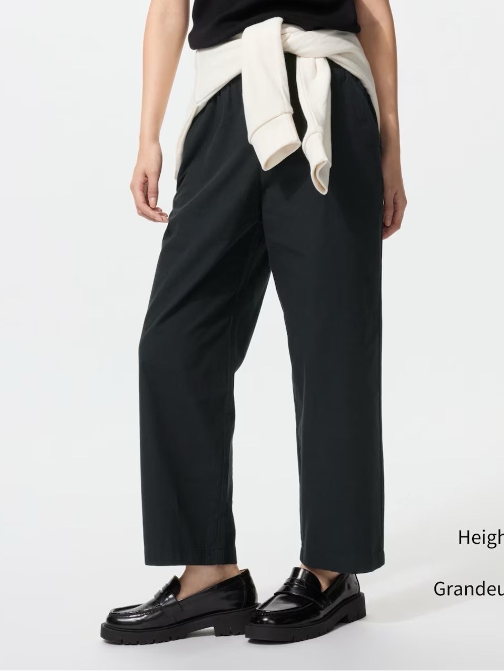 Uniqlo Black Elastic-Waist Chinos
